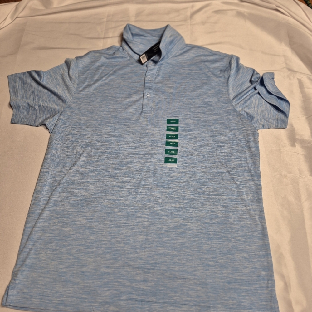 Mens Performance Polo Blue NWTs Size Large